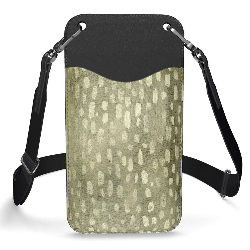 Cane Moss - Leather Phone Case With Strap