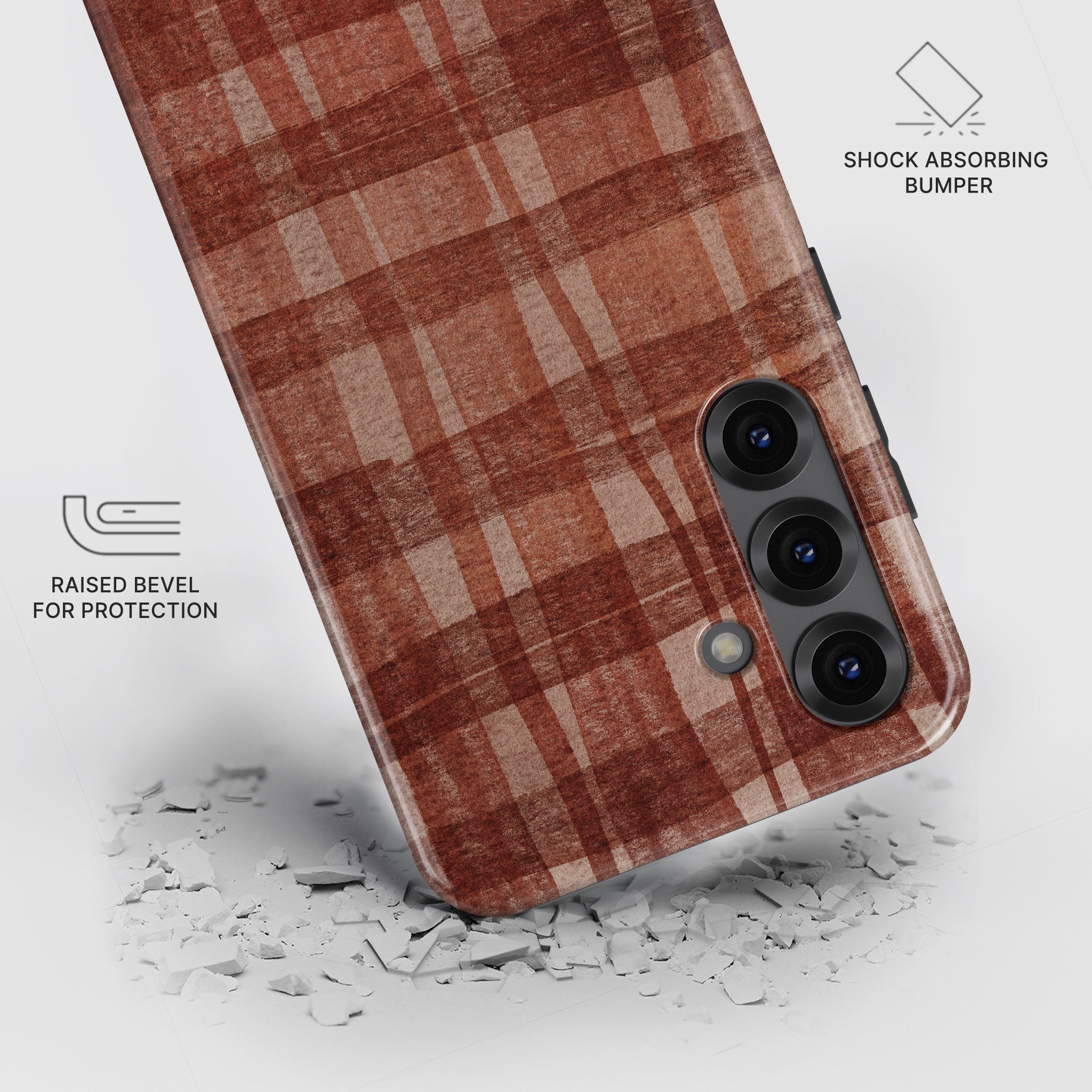 Linden Mahogany - Samsung Magnetic Tough Case
